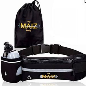 MyMAIZBody Running Belt with Water Bottle, Carry Bag